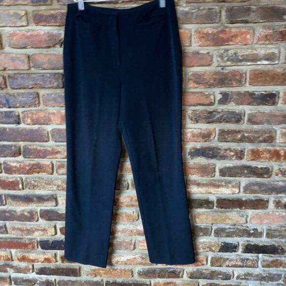 The Limited Stretch Black Flat Front Straight Leg Dress Pants Chinos Size 8 - Picture 1 of 5